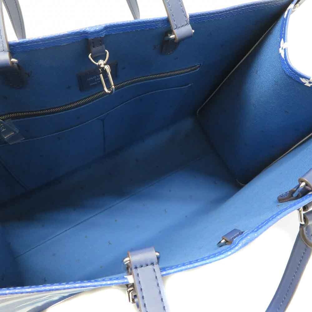 LOUIS VUITTON OnTheGo Handbag Tote Bag Blue Escale Spring Summer - Picture 7 of 11